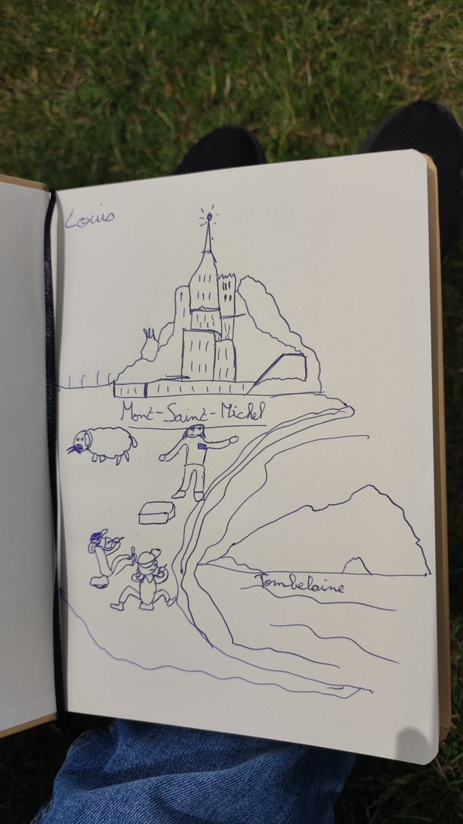 DavyMont's tweet photo. Premier jour du séjour
"Caractère Maritime" pour les CeCm de Vesly
Découverte de la baie sédimentaire par lecture de paysage, cartographie, ateliers scientifiques et mathématiques ....
@EPMontStMichel 
@dsden50 https://t.co/iyVQHjmh0s