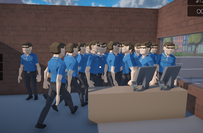 BigosGames's tweet photo. Everyone is waiting to serve your customers!😁

#gamedev #gaming #Unity #unity3d #SupermarketSimulator #videogames #indiegame https://t.co/bkHIgyFTT9
