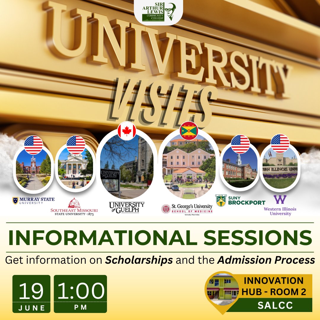 Interested in attending university? Come to our university information session to explore your options 📚️

🗓️ Wednesday June 19, 2024
🕐️ 1:00pm
📍Innovation Hub Room 2, SALCC

#SALCC #communitycollege #universityshowcase #usuniversities #canadianuniversities