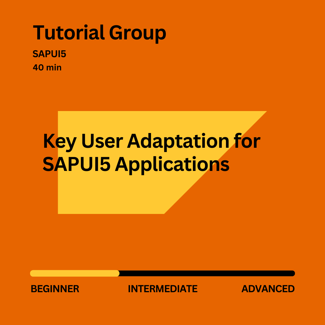 SAPCommunity's tweet image. Learn how Key User Adaptation for SAPUI5 works with a hands-on approach using Demo Apps (no setup required).

🍎 sap.to/60115vVib