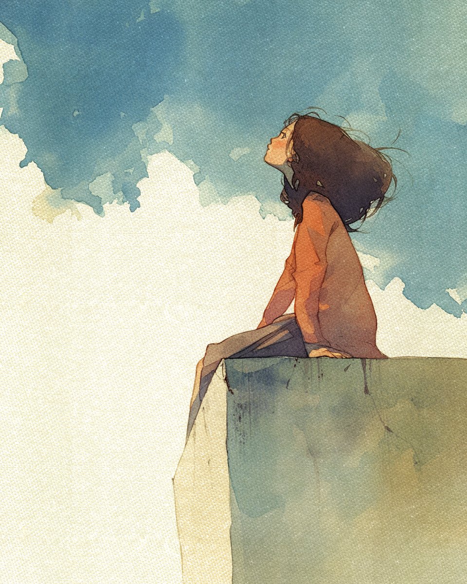 Pensive Girl

#Peace #AIArt #digitalartwork 
#AIArtwork #Illustration