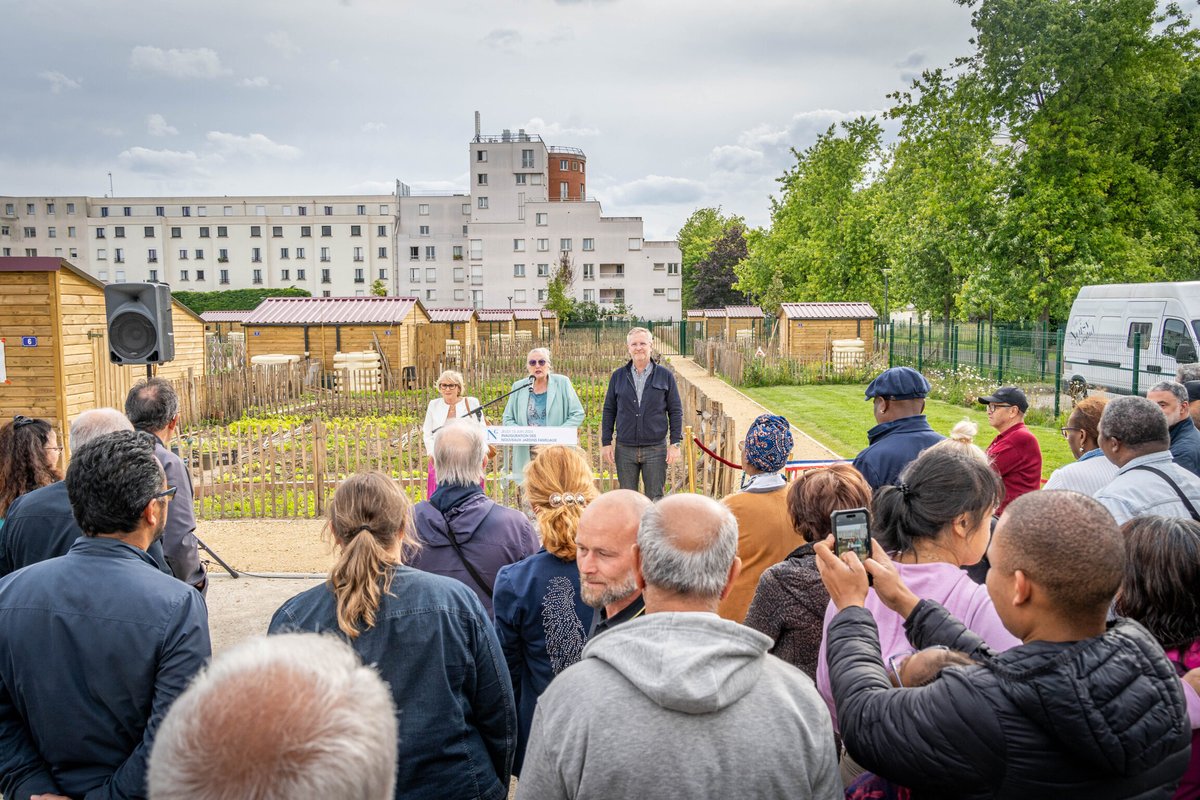 VilleNoisy's tweet photo. 📸 | EN IMAGES | La Ville a inauguré ce jeudi 13 juin les nouveaux jardins familiaux construits Mail Hélène-Boucher et Place Clément-Ader.

© Vincent Guionet - Ville de Noisy-le-Grand https://t.co/iVJlmplQE3