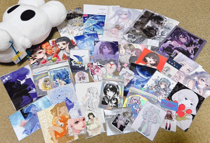 素敵なイベントに参加させて頂き大変楽しかったです🍀素敵な作品を少しづつですがお迎えさせて頂きました✨☺️とってもかわいいもちうさ様…本当にありがとうございます🥹毎日一緒に寝ます🤍
差し入れありがとうございました!少し食べてしまったのですが本当に嬉しかったです☺️
 #MCM4 