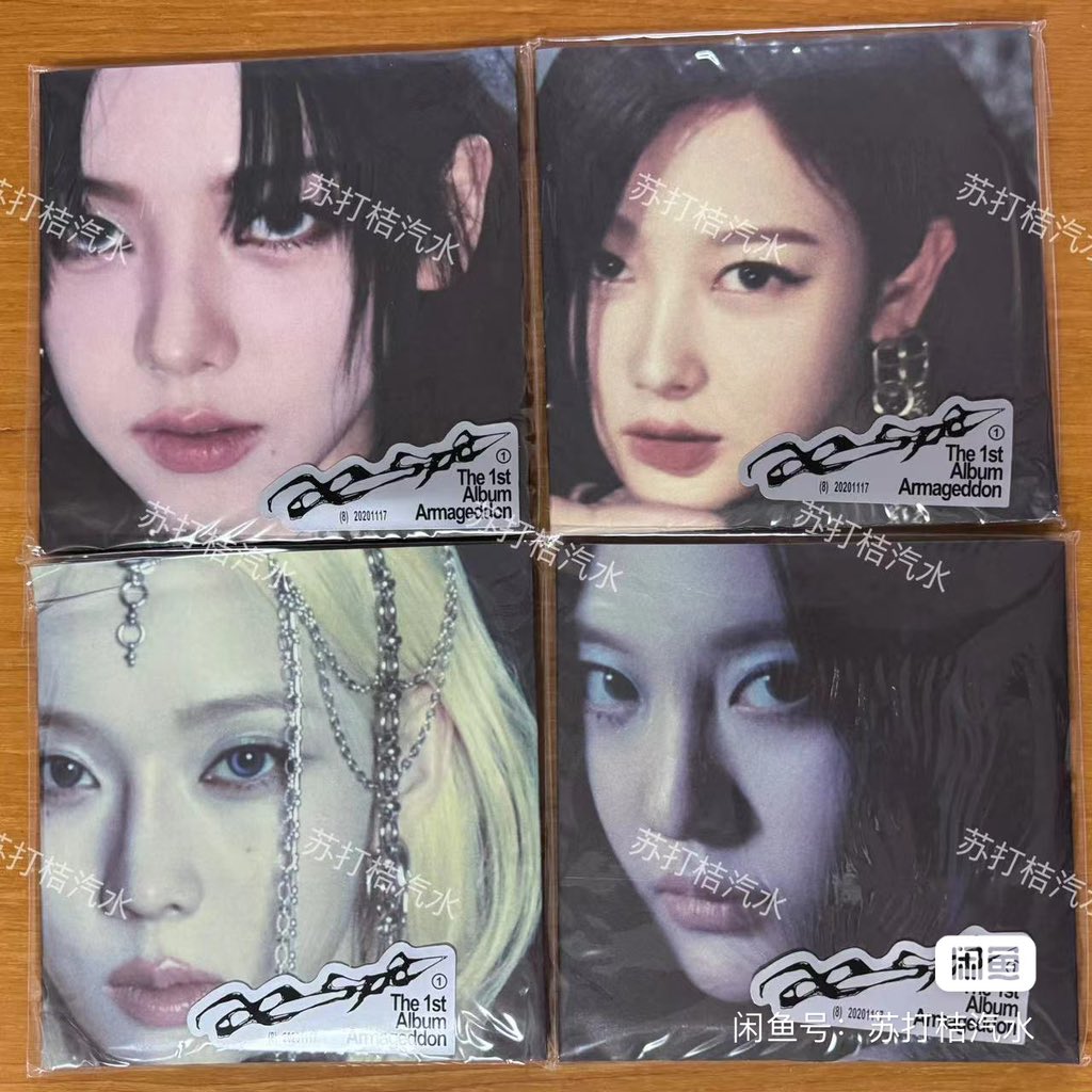 jyuurice's tweet photo. AESPA Armageddon Poster Ver. 

Each RM47 (excl ems + local postage)

- Need all taken to proceed 
- Fast payment only 
- Price individually is different

KARINA - RM49
GISELLE - RM44
NINGNING - RM49

#pasaraespa https://t.co/s6w5WuIIZx