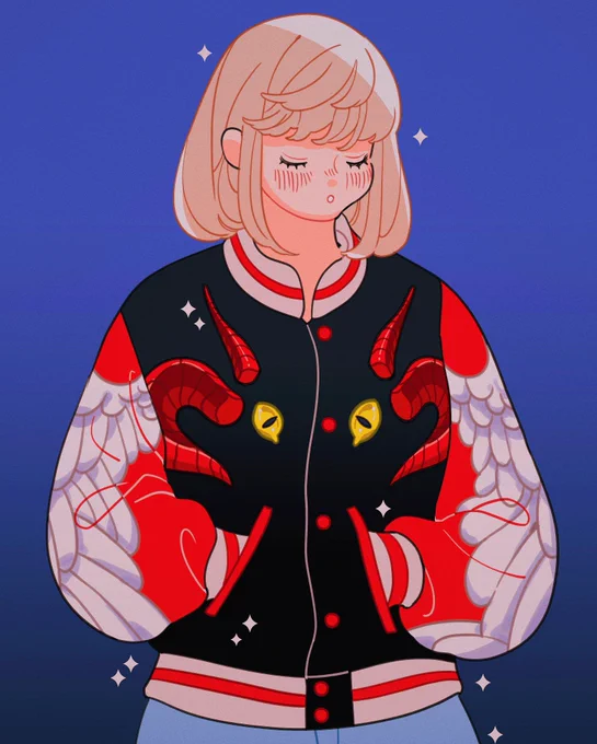 Falin + red dragon jacket 