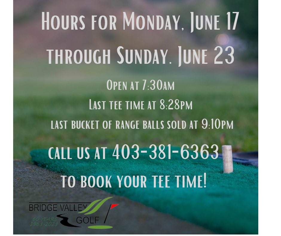 Bridge Valley Golf (@par3lethbridge) on Twitter photo 