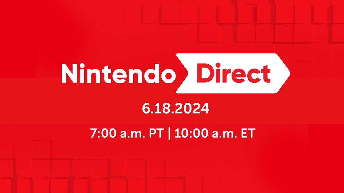 GameTamaa's tweet photo. Next Nintendo Direct Scheduled for (Tomorrow) June 18th! Read more below! ⬇️ https://t.co/yQjboKdEkG