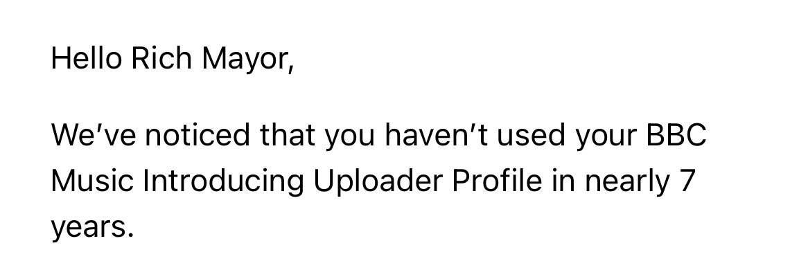 Can’t rush these things…