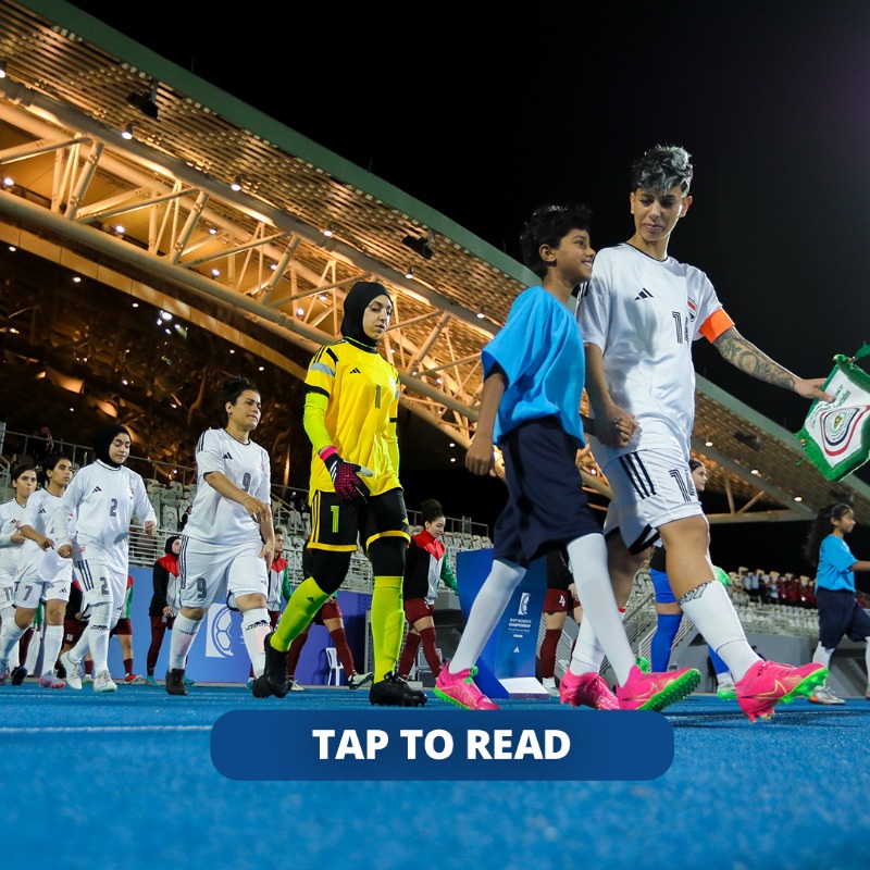 FIFAcom's tweet photo. "Iraq now has a place on the women's football map." 🇮🇶

After entering the FIFA/Coca-Cola Women's World Ranking for the first time, find out more about the rise of women's football in Iraq: