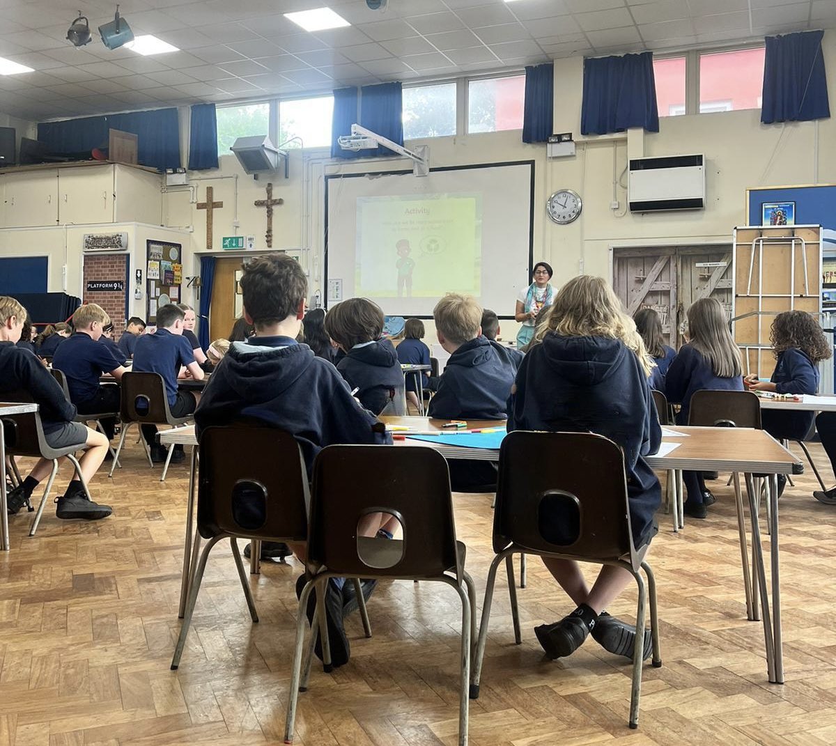 A great day last week with <a href="/bec_valentine11/">Becky Valentine</a> delivering our Year 5 &amp; 6 Sustainability Day to East Bridgford St. Peter’s Academy. A pleasure to see the  pupils throw themselves into all the activities and relish planning their sustainable summer fair 🌎🎟️ #sdg4
