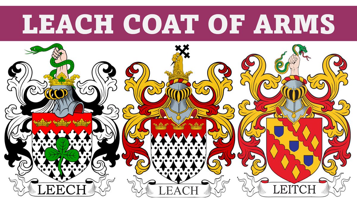 Video presenting the #LEACH #LEECH #COATOFARMS
youtube.com/watch?v=0_CnKI…