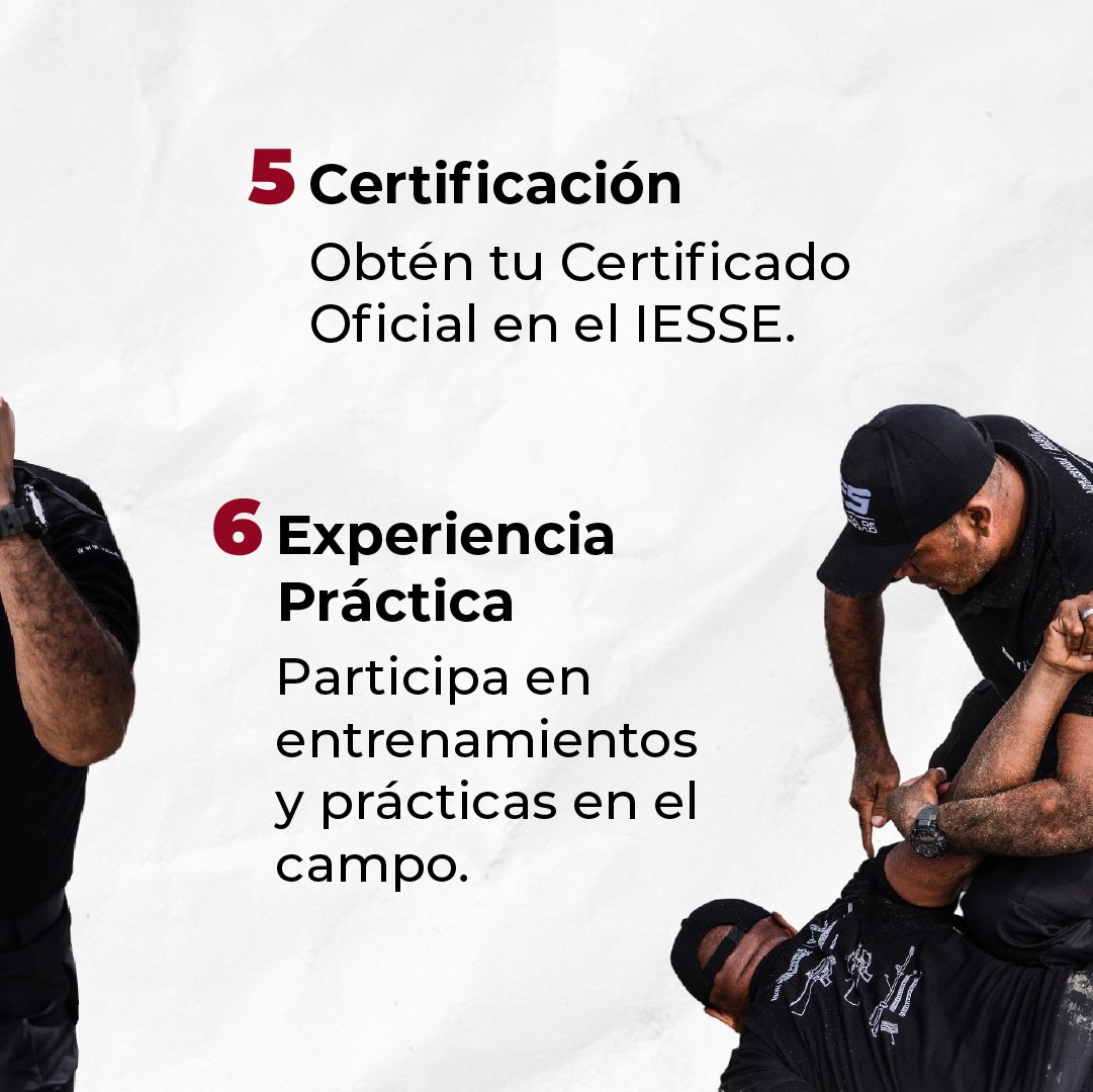¡Conviértete en un escolta de seguridad profesional con el IESSE! 🛡️🎓 Nuestros graduados y clientes nos acreditan como la mejor opción en el mercado. Aprovecha nuestras promociones y destaca en el campo de la seguridad.

¡Solicita más información!
📲 wa.me/593968512992
📧