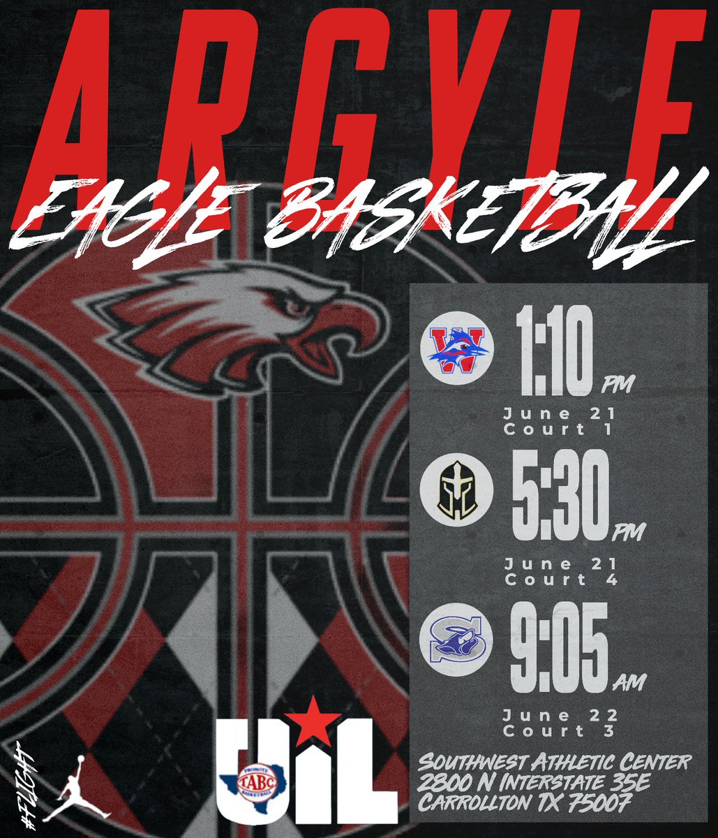 🏀TABC Showcase🏀 

All games at the SWAC 
2800 N Interstate 35E 
Carrollton, TX 75006  

🎟️🔗Online Ticket Link: tinyurl.com/224psad6
Tickets will be available for purchase at the venue