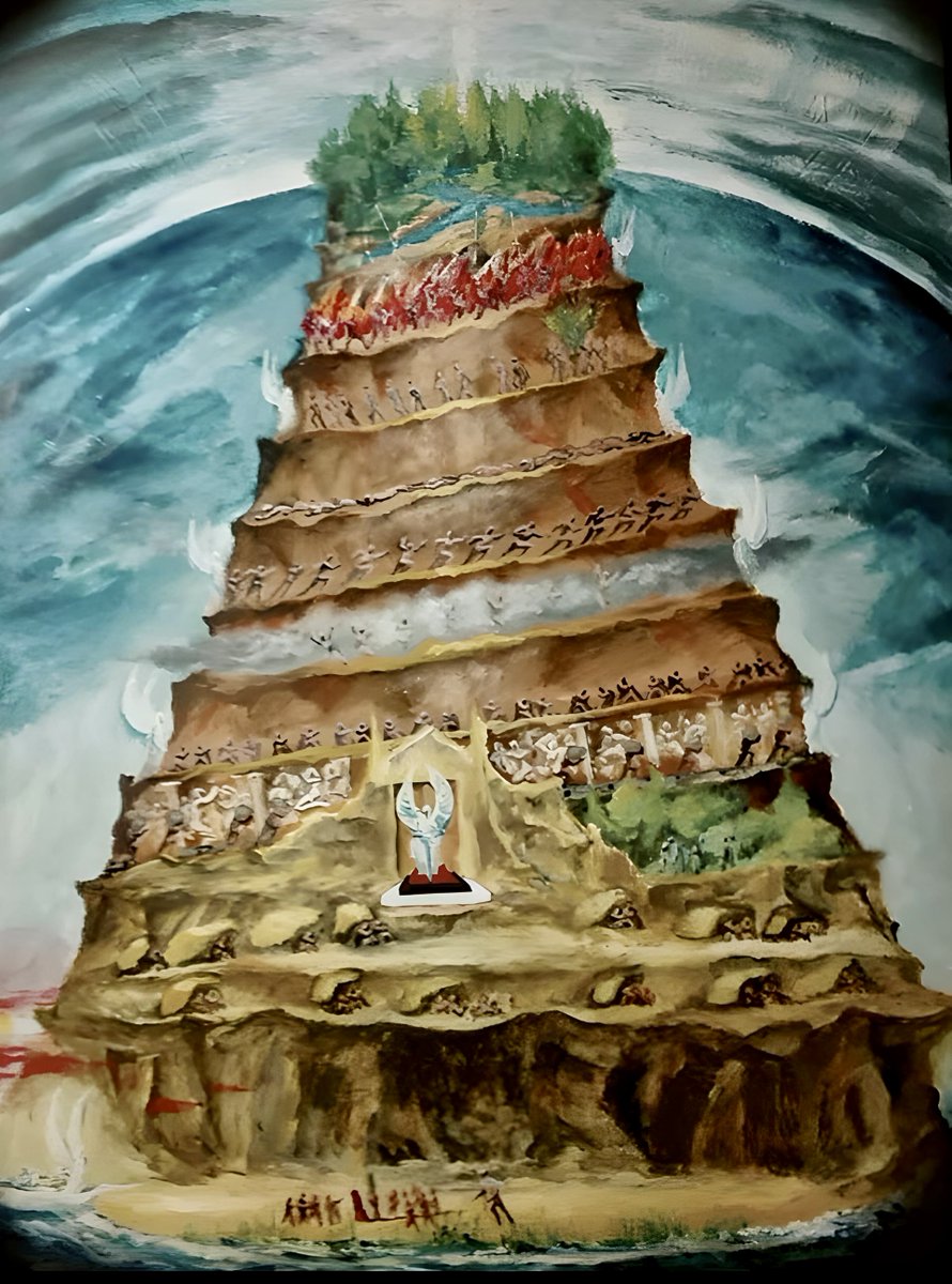 Before you can enter Heaven, you must climb Mount Purgatory.

It has 7 levels, and you must conquer different sins at each one.

This 700-year-old poem guides you up — and it's the greatest self-help manual ever written... (thread) 🧵