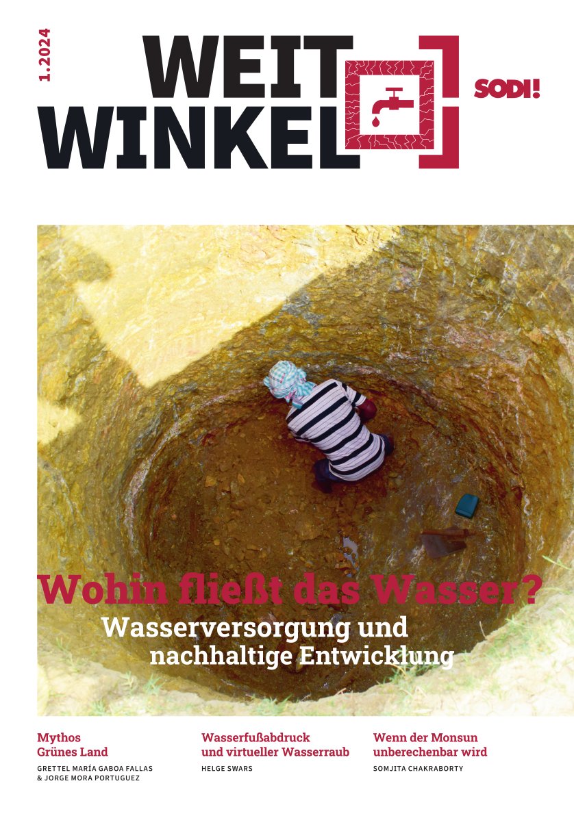 tinyurl.com/29ey8mld Der neue WEITWINKEL beleuchtet die Dringlichkeit und die Relevanz des #SDG 6 (Zugang zu #Wasser). Autor*innen von #Indien über #Deutschland bis #Costa Rica machen regionalspezifische Strategien, Wasser als Allgemeingut und -pflicht zu betrachten, sichtbar.