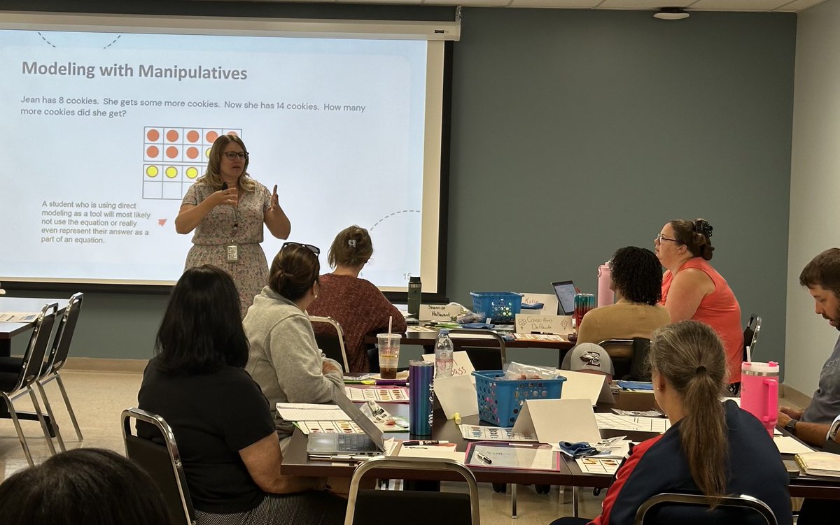 Mastering Math Manipulatives with Melinda!  This is incredible!  Teachers learning in June to share in August!  Smart teachers here today!
⁦<a href="/MissFleisch/">Melinda Fleischer</a>⁩ ⁦<a href="/rucoschools/">Rutherford County Schools</a>⁩ ⁦<a href="/Chastain_K/">Kelly Chastain</a>⁩