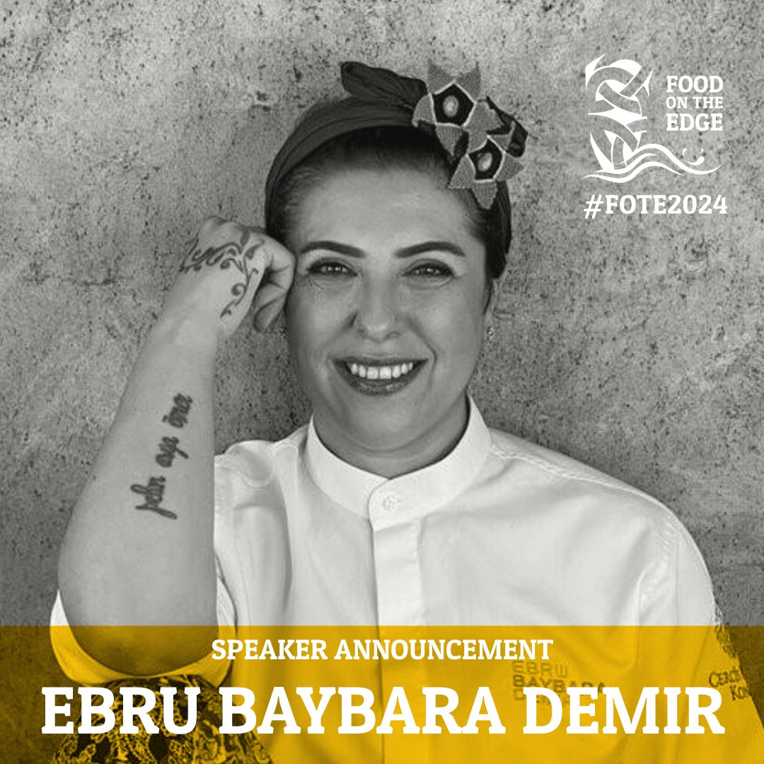 FoodOnTheEdge's tweet photo. FOTE2024 welcomes back Ebru Demir, Basque Culinary World Prize 2023 winner, recognising her remarkable contributions to social gastronomy. Quoting from a recent Guardian article “Food is not only for taste. Food is a tool for change,” said Demir.
 
EARLY BIRD TKTS ON SALE NOW https://t.co/QPB4ueAvbw