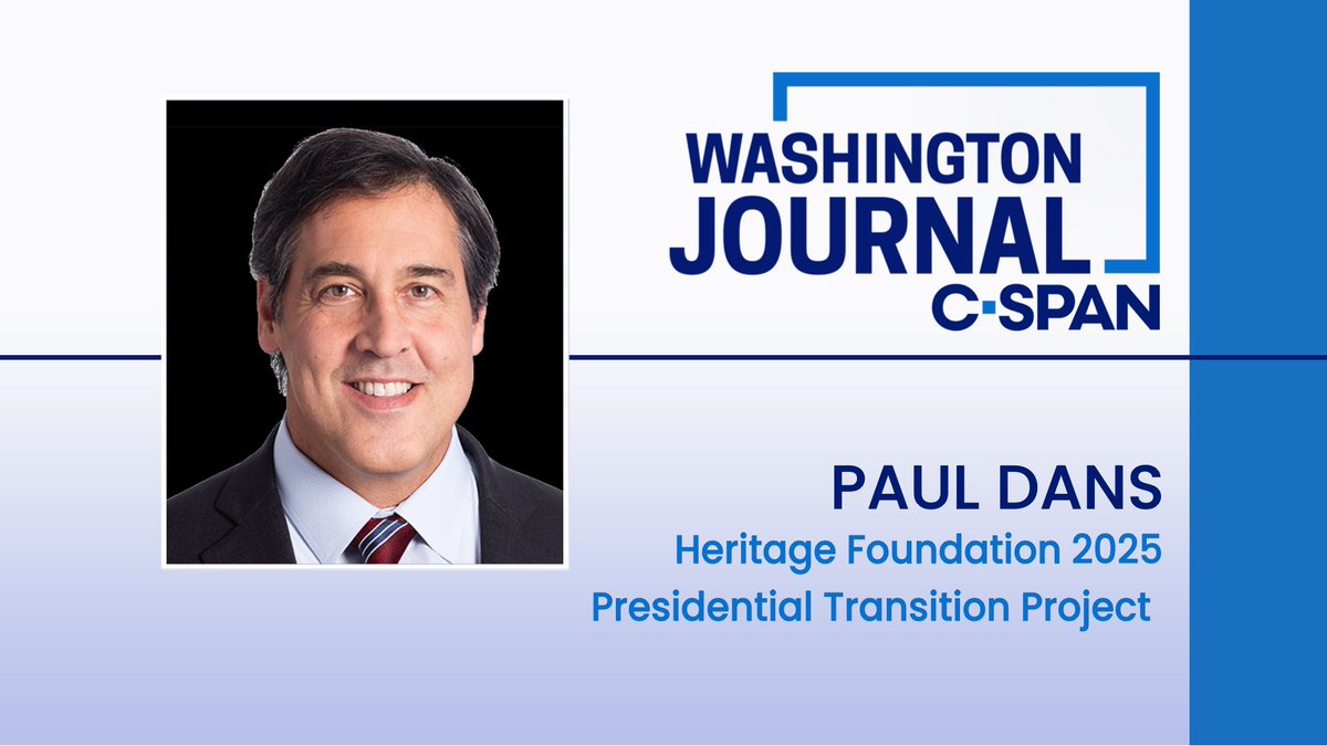 Washington Journal on X: “TUES| Heritage Foundation 2025