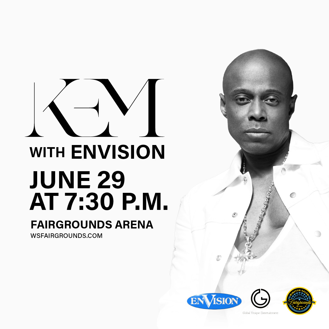 Don't miss Kem with Envision at the Winston-Salem Fairgrounds Arena on 6/29! Experience the intimate setting and get up close, no matter where you sit! Win tix all this week with QMG!