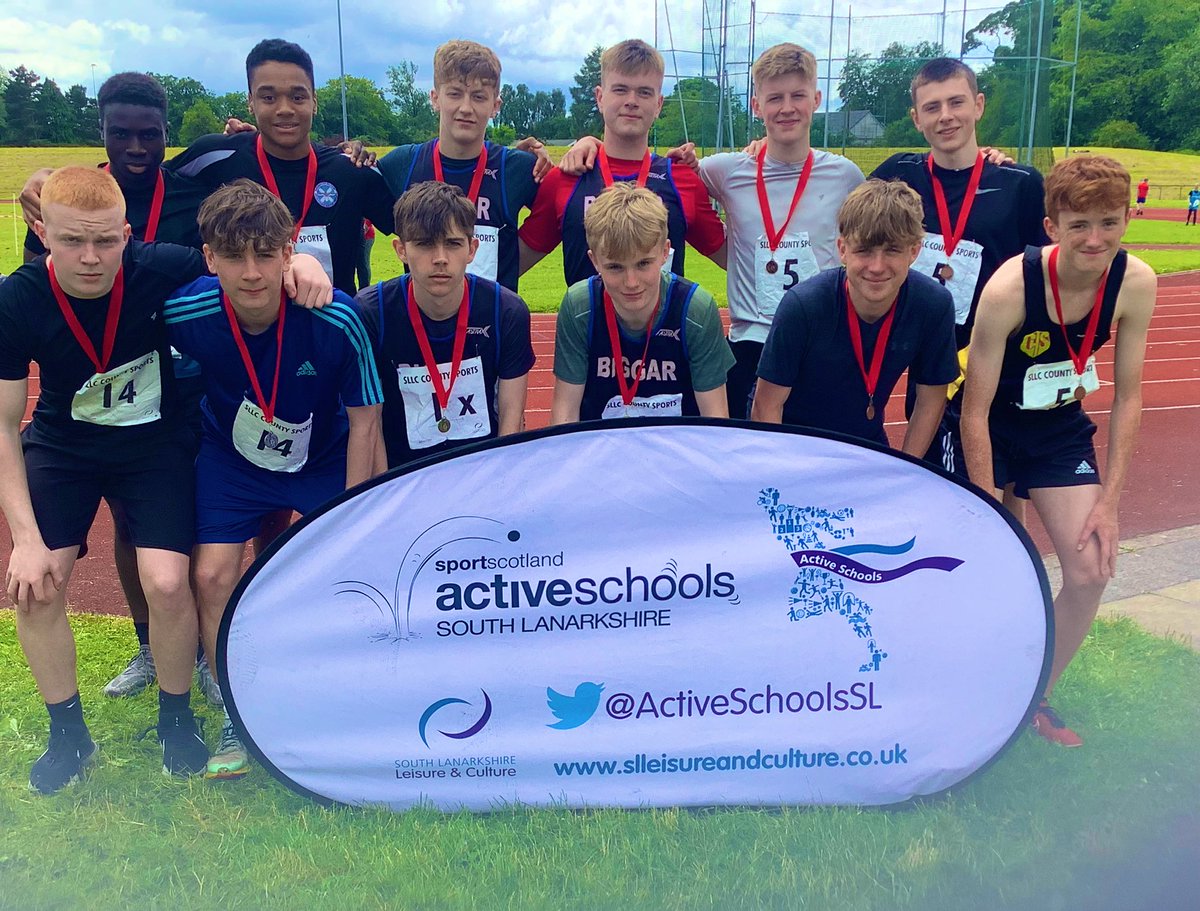 Active Schools S-Lan (@activeschoolssl) on Twitter photo <a href="/BiggarPe/">Biggar High PE Dept.</a> <a href="/CalderglenPE/">Calderglen PE Dept</a> <a href="/UGS_PE/">Uddingston Grammar PE</a> <a href="/lgsphysed/">LGS Physical Education</a> <a href="/FernhillSchool/">Fernhill School Official Account</a> <a href="/SL_THS_PE/">Trinity HS PE</a> <a href="/SASB_PE/">PE @ St As and St Bs</a> <a href="/Larkhall_PE/">Larkhall_PE</a> <a href="/CathkinHigh/">Cathkin High School</a> SLLC COUNTY SPORTS 2024
S4-6 BOYS π
Relay
π₯ <a href="/BiggarPe/">Biggar High PE Dept.</a>
π₯ <a href="/SASB_PE/">PE @ St As and St Bs</a>
π₯ <a href="/CathkinHigh/">Cathkin High School</a>
<a href="/sportscotland/">sportscotland</a> <a href="/scotathletics/">scottishathletics</a> <a href="/SportnHealthSL/">Sport & Health Development SLLC</a> <a href="/BiggarPe/">Biggar High PE Dept.</a> <a href="/CalderglenPE/">Calderglen PE Dept</a> <a href="/UGS_PE/">Uddingston Grammar PE</a> <a href="/lgsphysed/">LGS Physical Education</a> <a href="/FernhillSchool/">Fernhill School Official Account</a> <a href="/SL_THS_PE/">Trinity HS PE</a> <a href="/SASB_PE/">PE @ St As and St Bs</a> <a href="/Larkhall_PE/">Larkhall_PE</a> <a href="/CathkinHigh/">Cathkin High School</a> SLLC COUNTY SPORTS 2024
S4-6 BOYS π
Relay
π₯ <a href="/BiggarPe/">Biggar High PE Dept.</a>
π₯ <a href="/SASB_PE/">PE @ St As and St Bs</a>
π₯ <a href="/CathkinHigh/">Cathkin High School</a>
<a href="/sportscotland/">sportscotland</a> <a href="/scotathletics/">scottishathletics</a> <a href="/SportnHealthSL/">Sport & Health Development SLLC</a>