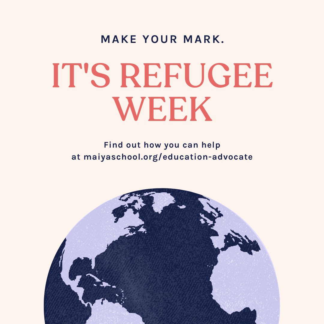 📌 16 - 22 June is Refugee Week! 

This week is dedicated to awareness about refugees, their contributions and their struggles. It is a time to reflect and do something positive for displaced people.

💡 How will you mark this refugee week?