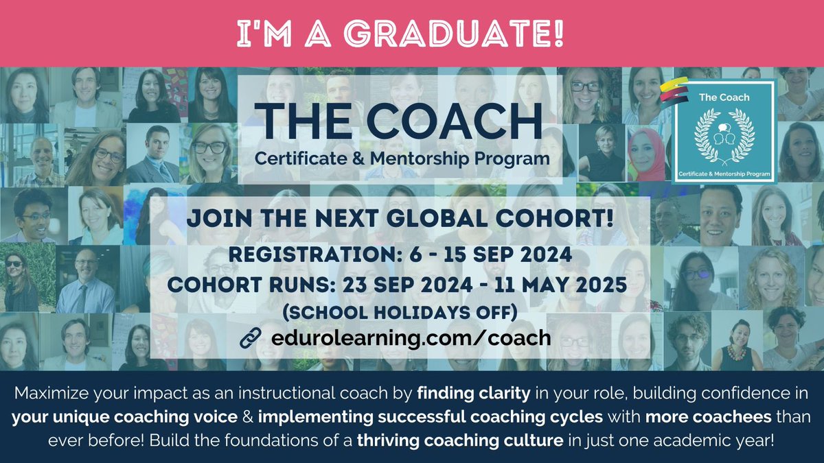 CydLegara's tweet image. I&apos;ve successfully completed my coaching course and I am excited to start my second year as Instructional Coach. #internationalchool #instructionalcoaching #edurolearning