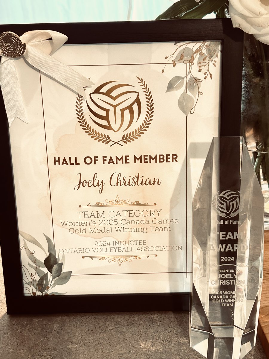 Congratulations to our own Joely Christan, who was inducted into the OVA Hall of Fame!
 
The head coach of the 2005 gold medal winning Team Ontario at the 2005 Canada Games, Joely and her team were inducted into the team category!