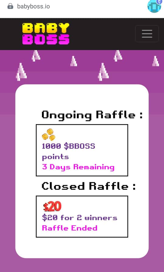 Congrats <a href="/babybossnft/">Baby Boss 👶</a> for the clean, smooth and gasless raffle site on Base network! It's finally live! Just won 20$! 😻😻😻 Look forward for more moreee raffles. Try it out for now, got free entry raffle (for non holder) here on 👉 babyboss.io ✅