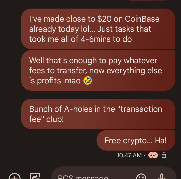 SentientRealm's tweet photo. "Free #crypto HA!" Convo w/wife
$btc $etc $opt $muse $rare $eth $xcn $cvx $ron https://t.co/CCceVctGkm