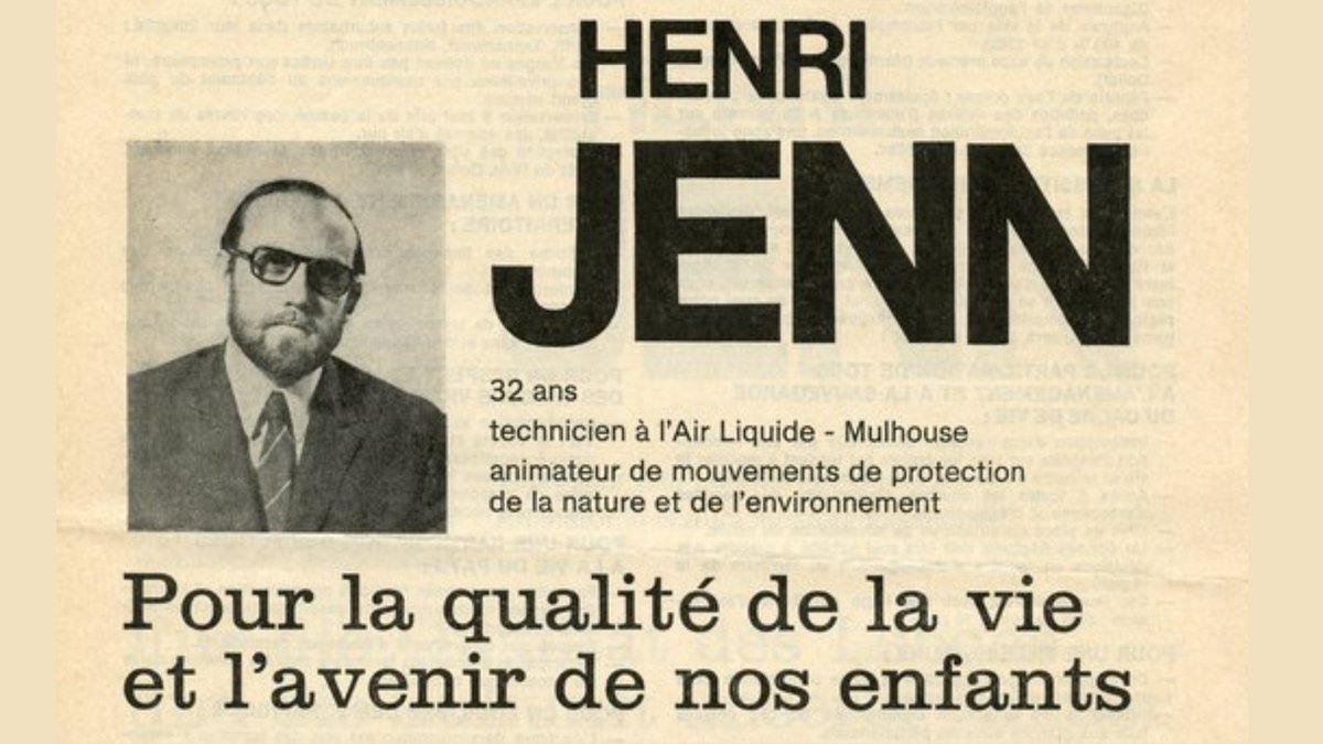 Henri Jenn, premier candidat écologiste en France lors des élections législatives de 1973, s'est éteint à l’âge de 82 ans. 

La Fondation de l'Écologie Politique souhaite lui rendre hommage👇