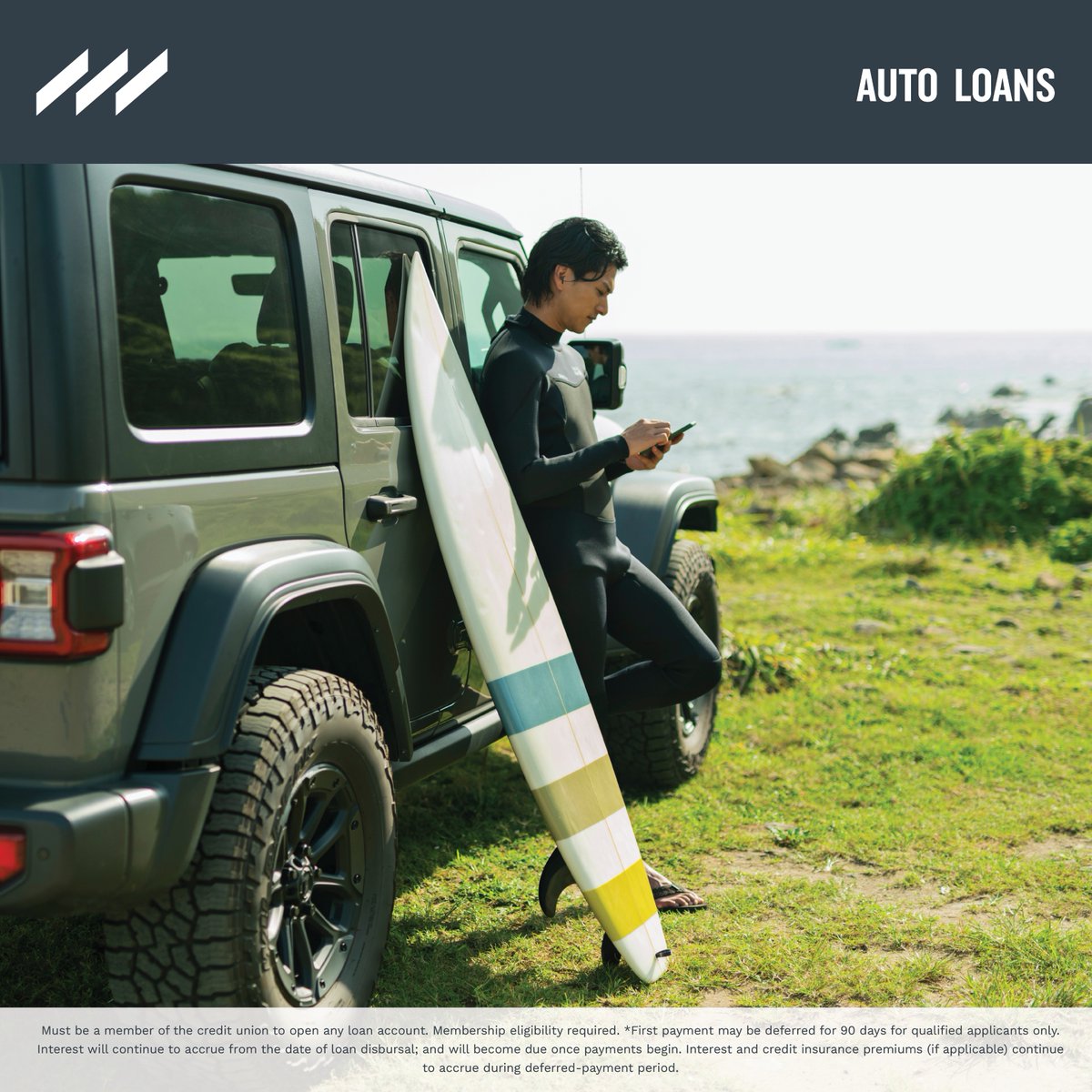 Drive into summer in style- with a new vehicle and a great rate from Andrews Federal. 

With rates as low as 5.82% APR and the opportunity to defer your first payment for up to 90 days, now is the time to buy. Get more details and get started here: bit.ly/3esrZrY