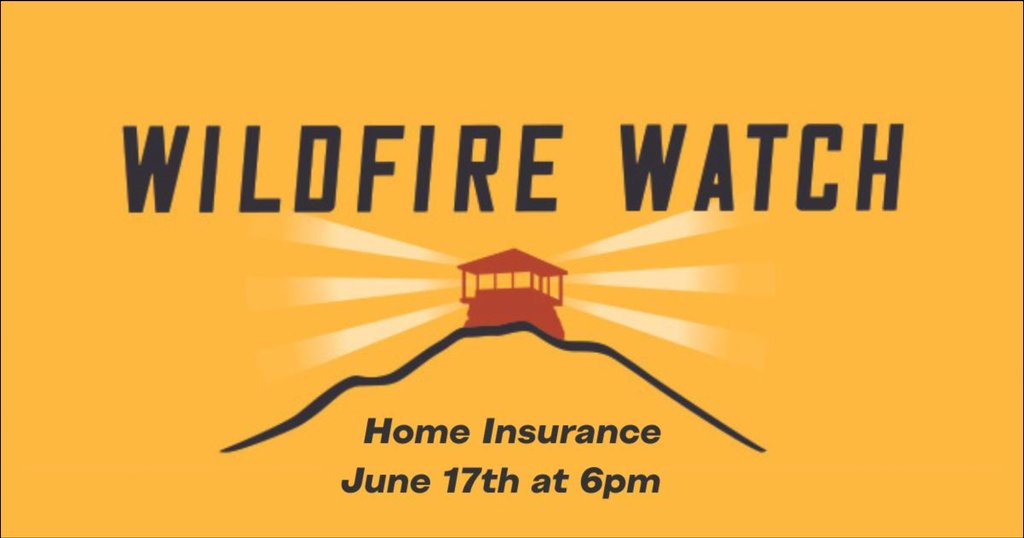 Reminder to tune in tonight, June 17th at 6 pm for <a href="/FireSafeMarin/">Fire Safe Marin</a>'s  Special Edition of Wildfire Watch TV. Learn what options are available to you if you lose your insurance and what you can do to protect your home

Watch on Comcast Channel 30 or Zoom: 
firesafemarin.zoom.us/j/83348096341