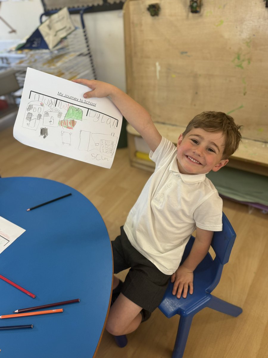 Today we have been learning about mapping. We thought about our journey to school and created our own line maps based on what we see on our route to school <a href="/StGabrielsCofE/">St Gabriel’s C of E.</a>