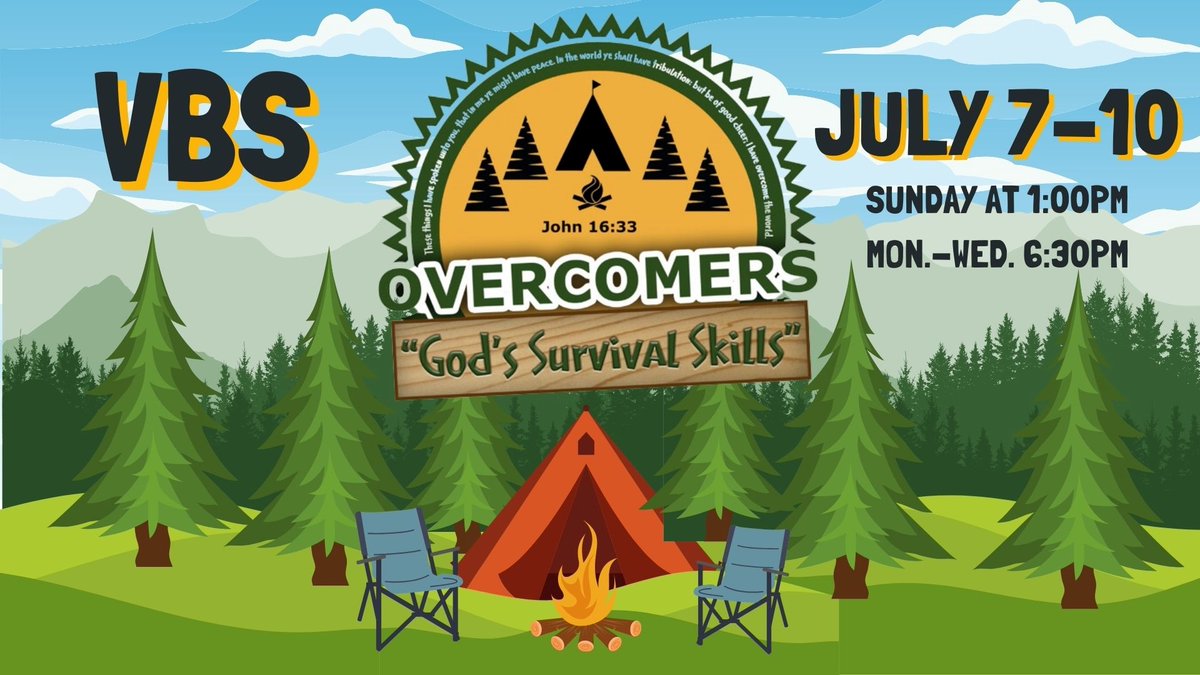 sbbcmartinsburg's tweet image. Two exciting events are coming soon!

Vacation Bible School | God's Survival Skills
July 7-10
Sunday | 1:00pm
Monday - Wednesday | 6:30pm

Wheels of Time Car Show
July 14
Sunday | 9:00am

More details for these events: sbbcwv.com/events

#vbs #carshow #wheelsoftime