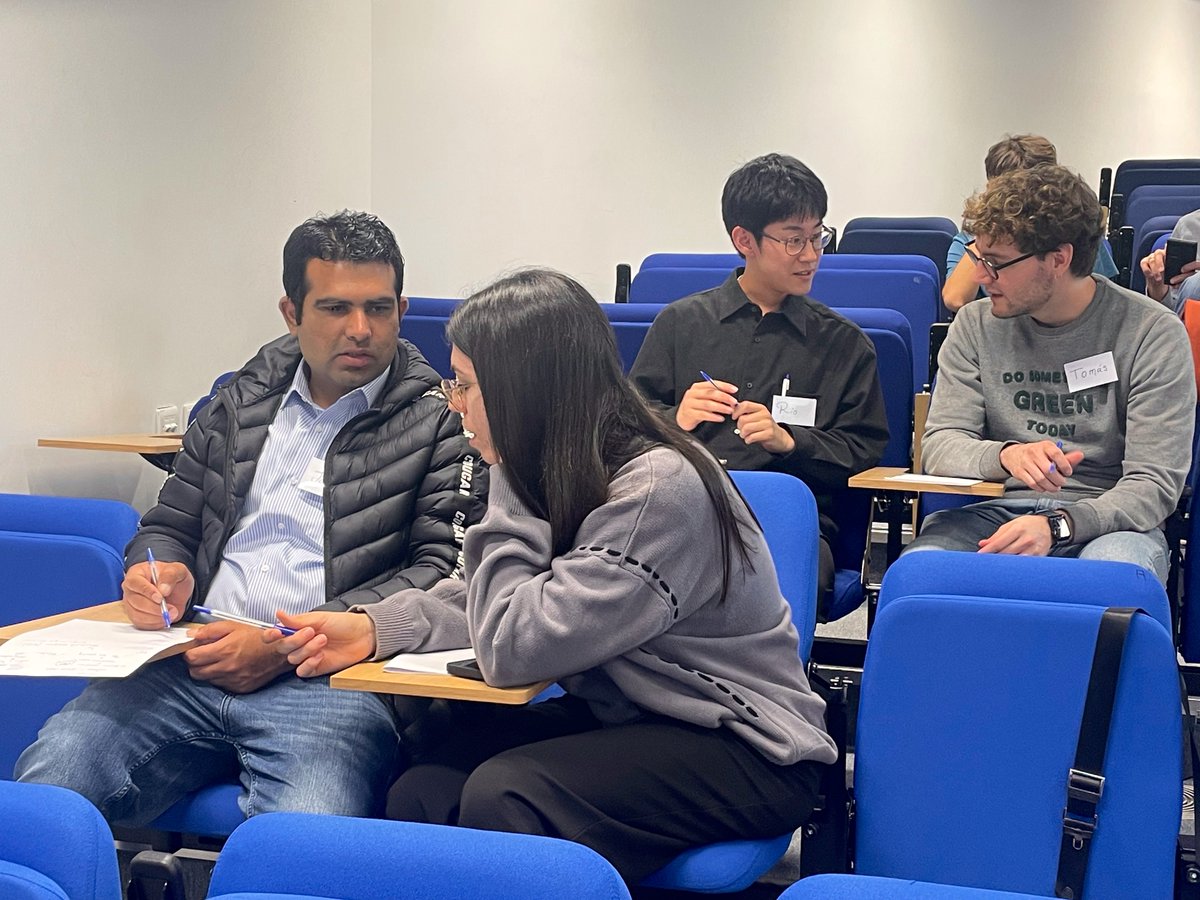IEO (@ieo_tudublin) on Twitter photo We were treated to an uplifting talk from Dr. <a href="/Mark_J_Henry/">Mark Henry</a> about Ireland, its progress, and economy to conclude our morning 🇮🇪 Next, students presented their posters and began working with their partners to prepare for Swap-a-Topic on Friday 📝
#HorizonsInHolography💡 We were treated to an uplifting talk from Dr. <a href="/Mark_J_Henry/">Mark Henry</a> about Ireland, its progress, and economy to conclude our morning 🇮🇪 Next, students presented their posters and began working with their partners to prepare for Swap-a-Topic on Friday 📝
#HorizonsInHolography💡