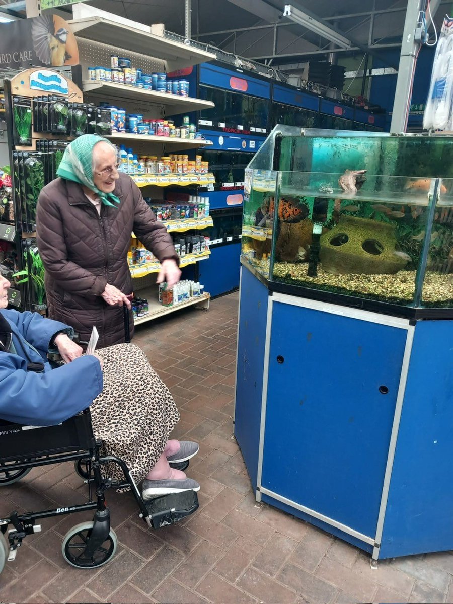 MillView_CH's tweet photo. Whilst some were watching the #Football on #BBC #RomaniavsUkraine  some of the ladies fancied a little trip to the Garden Center instead... #Trip #Anchor #Care #gardentime https://t.co/FQCnsGhmpc