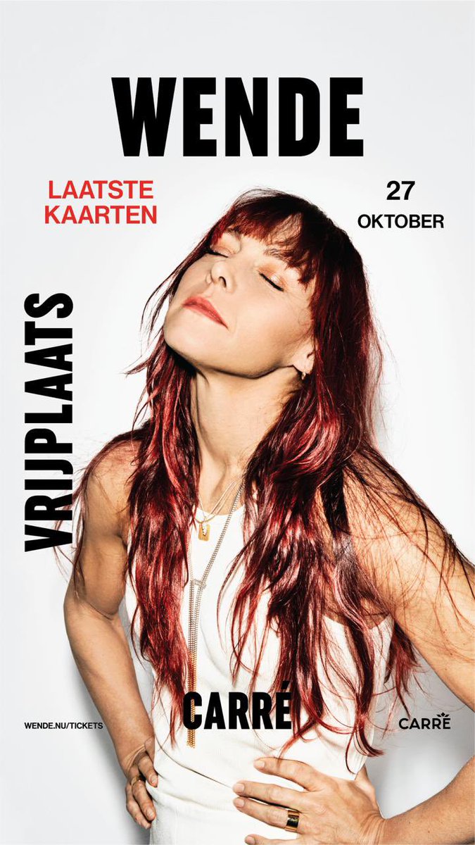 wende (@wendesnijders) on Twitter photo Er zijn nog maar een paar kaarten voor de Vrijplaats shows <a href="/theatercarre/">Koninklijk Theater Carré</a> op 27 okt en 2 nov. Ook zonder fomo wil je het niet missen toch? ;-) tickets wende.nu/tickets ❤️ Er zijn nog maar een paar kaarten voor de Vrijplaats shows <a href="/theatercarre/">Koninklijk Theater Carré</a> op 27 okt en 2 nov. Ook zonder fomo wil je het niet missen toch? ;-) tickets wende.nu/tickets ❤️