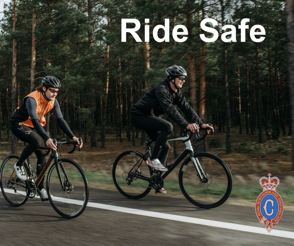 With warmer weather enticing more people outdoors, the RNC is reminding the public of the importance of bicycle safety. 🚴

The full release is posted our website, including safety guidelines: rnc.gov.nl.ca/news/share-the…
#nltraffic
