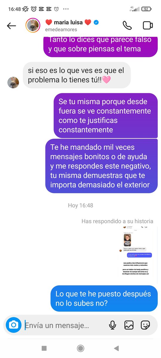 GaYola_BP's tweet photo. Hoy le he respondido una historia a @emedeamores #emedeamores y la tía lo ha subido a medias y malinterpretado, encima deja mi nombre para que me linchen 😚 https://t.co/jcDt4Q1k3U