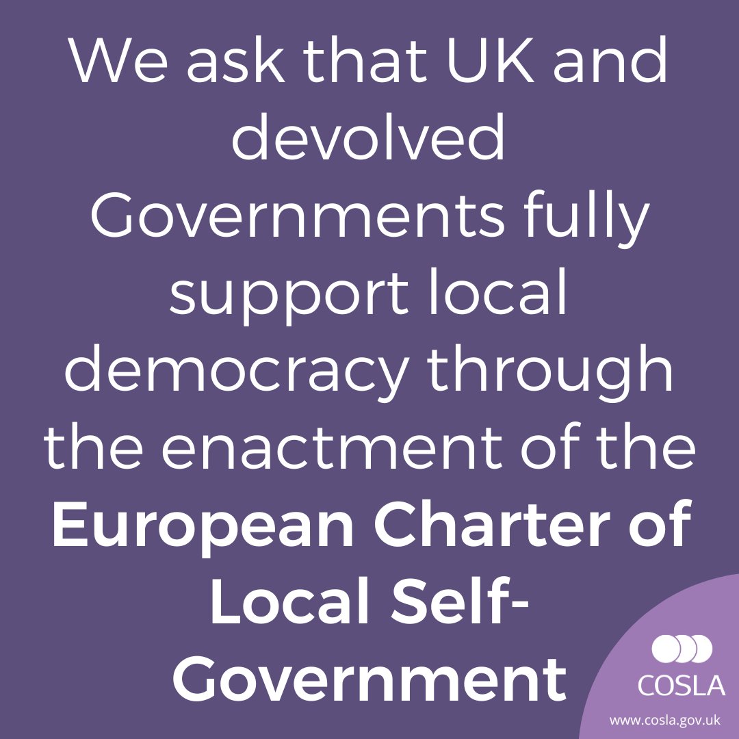 COSLA recently shared a 'Significant Seven' list of asks from Local Government ahead of the UK General Election.

Read the full 'Significant Seven' plus a brand new deep-dive into one of the key asks on the European Charter of Local Self-Government: bit.ly/4cqKtSG