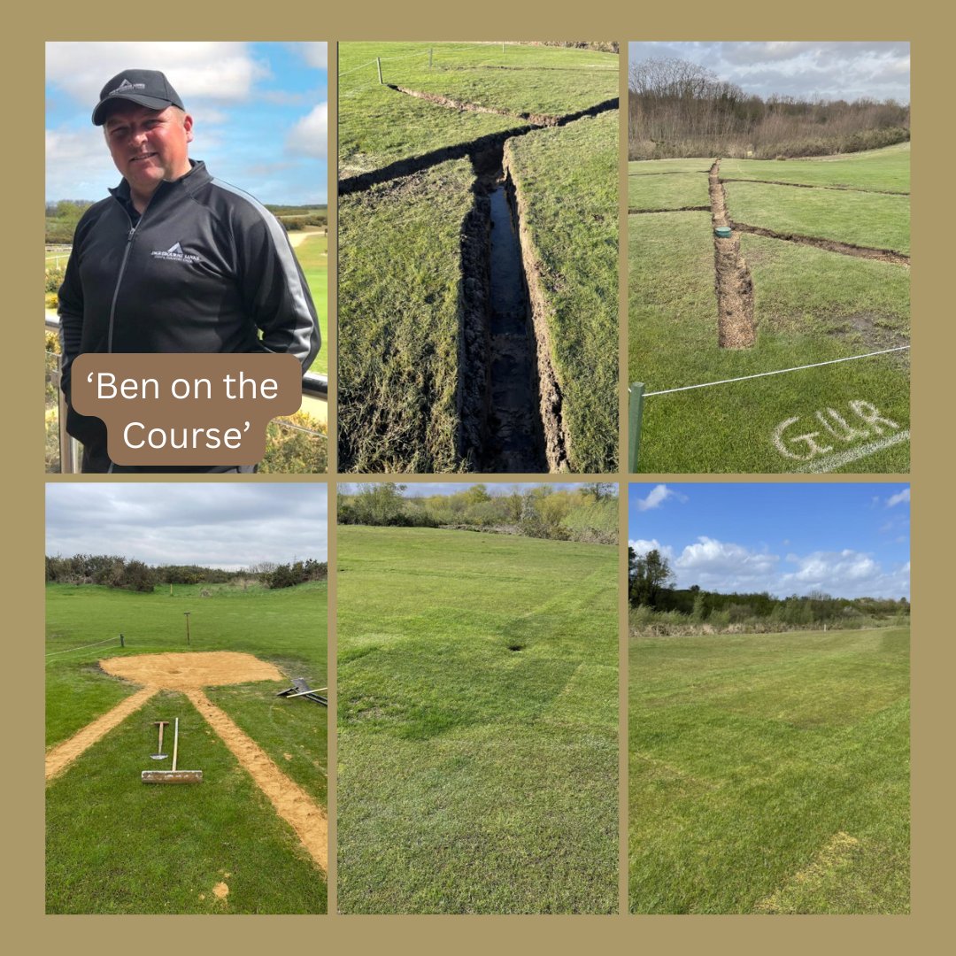 IngrebourneGolf's tweet photo. Fairway drainage improvements overall, the greenkeepers have installed more than 500m of secondary drainage in known areas during the winter and Spring months.

#coursemaintenance #headgreenkeepr #benonthecourse #essexgolf https://t.co/zpjDFhWJT3