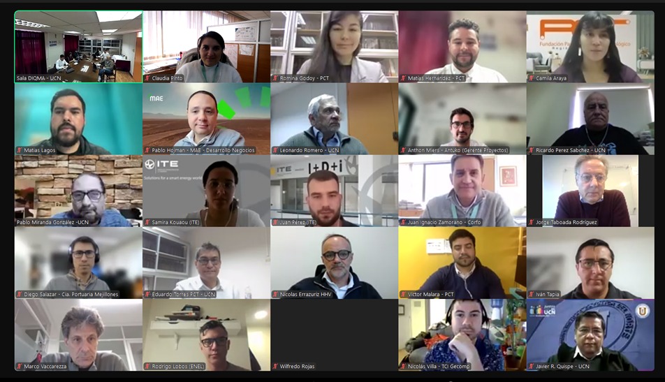 Se realizó el 1° Taller Empresarial del proyecto Bien Público “ConectaH2V Antofagasta” que ejecuta UCN, donde más de 30 empresas con proyectos de inversión en la Región de Antofagasta compartieron información, en torno al Hidrogeno y sus derivados.