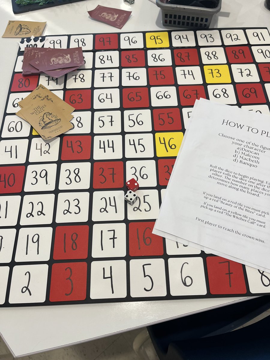 MsLuongoOLQW's tweet photo. Double, double, toil and trouble, 
Capstone’s done, we’ve escaped the bubble! 

AP Capstone students created and played games this morning based on the Tragedy of Macbeth 👑 

Thanks @OLQWLLC for hosting us! https://t.co/Ouxs8OpAfI