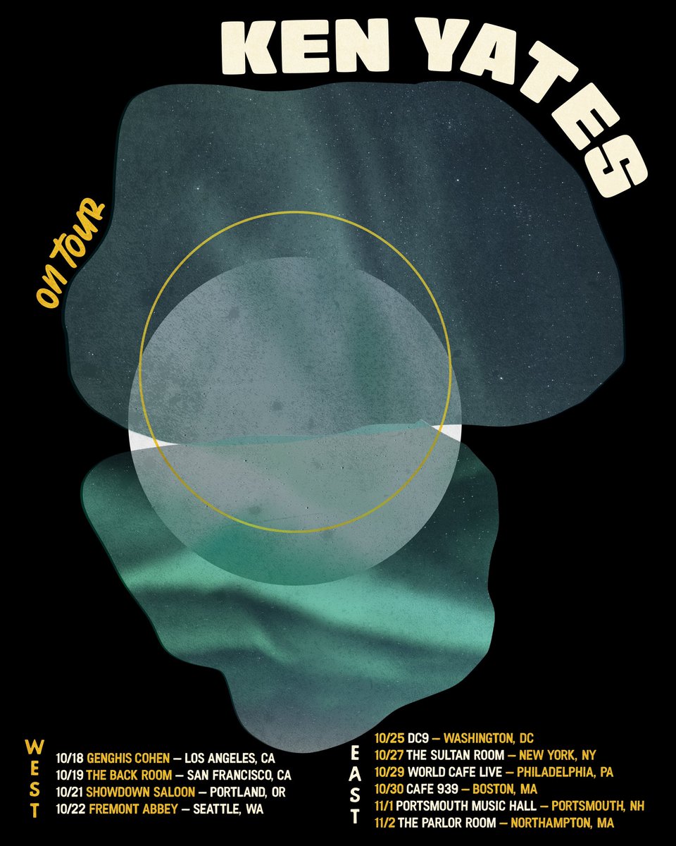 Heading out on a little coast to coast tour this fall. Tickets are on sale now at kenyates.com. I’d love to see you