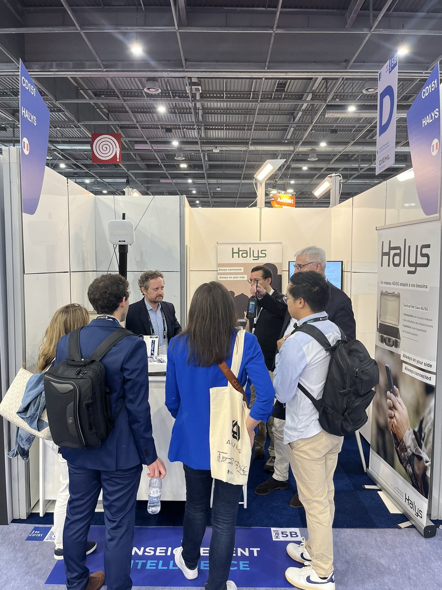 🚨 Jour 1 - <a href="/cogeseurosatory/">Eurosatory</a> 

Le rendez-vous incontournable de la Défense et de la Sécurité vient de commencer ! 

Retrouvez Halys sur le stand CD151, découvrez nos innovations,  notre cœur de réseau #4G #5G 
 
Nous sommes là pour répondre à vos besoins ! #criticalcommunication