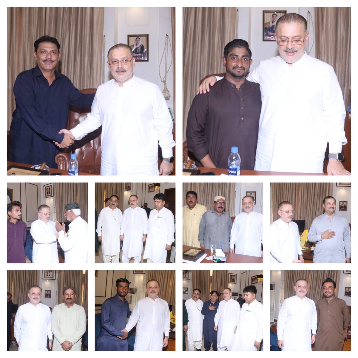 RazzaqueShkh's tweet photo. Hyderabad : Senior Provincial Minister @sharjeelinam Memon with the people of his constituency at Rawal House Rahuki on the first day of Eid ul Adha. https://t.co/WKUi8BM08U