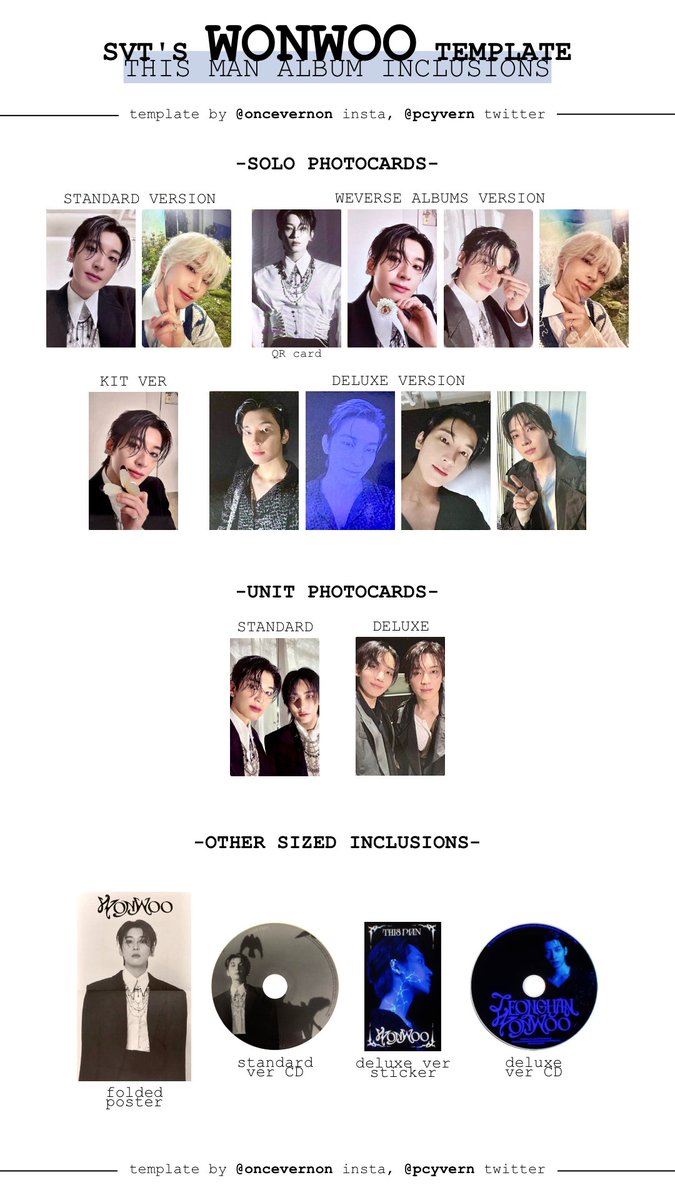 jeonghan x wonwoo JxW this man individual member album inclusions