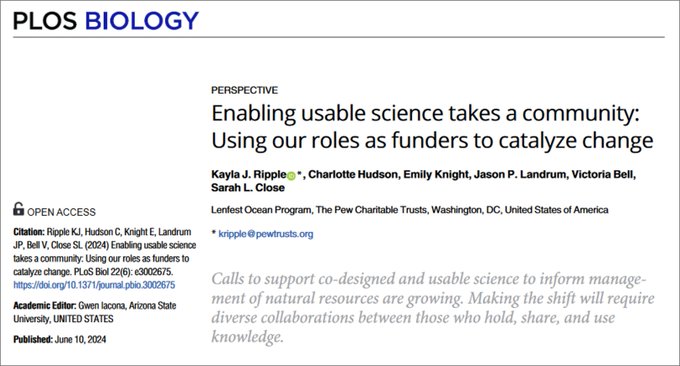 LenfestOcean's tweet image. From scientists to community leaders, inclusive research is key! Let's create durable management for ecosystems by involving all knowledge holders. Via @PLOS, @PLOSBiology, &amp;amp; @kaylajripple #CoDesign doi.org/10.1371/journa…
