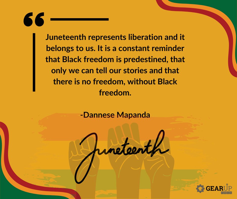 We are proud to honor and celebrate Juneteenth.  

<a href="/edpartnerships/">NCCEP</a> #guworks #fwcs <a href="/waynegenerals/">waynegenerals</a> <a href="/FWArcherNation/">South Side High</a> <a href="/FWSniderHS/">Snider High School</a> <a href="/WeAreNorthrop/">WeAreNorthrop</a> <a href="/nshs/">NSHS</a>.legends #freedom