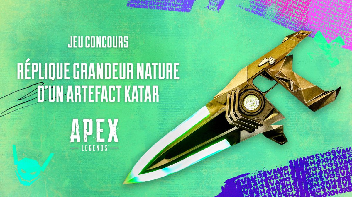 🏆 CONCOURS 🏆

Tentez votre chance pour remporter la réplique d'un artefact Katar ! 

Pour participer :
💬 Dites-nous en commentaire quelle est votre Légende préférée
👉 Suivez le compte <a href="/EAFrance/">EA France</a> &amp; @PlayApex_FR
🔁 RT cette publication

TAS le 24/06